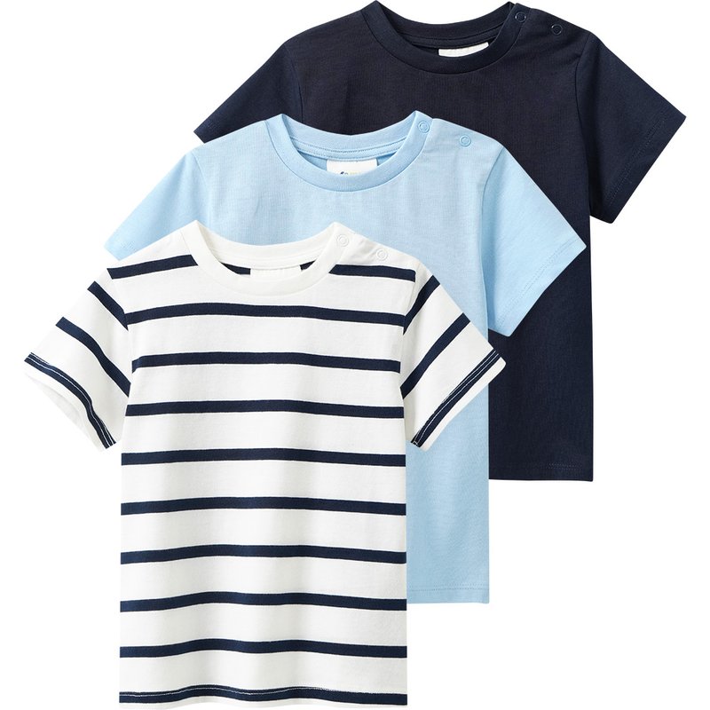 3 Baby T-Shirts im Basic-Look