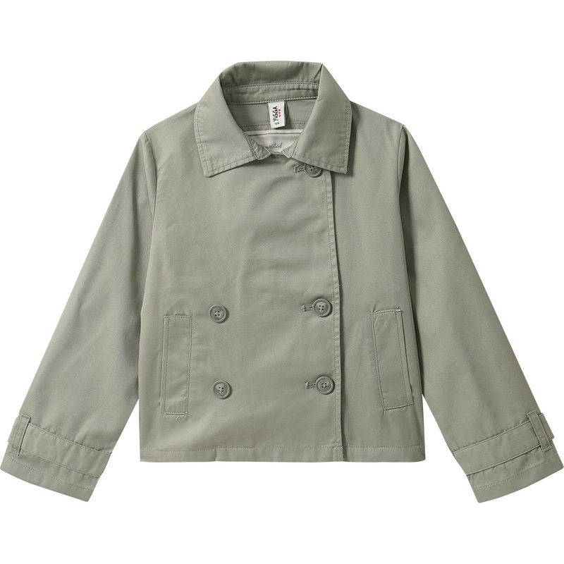 Mädchen Trenchcoat mit doppelter Knopfreihe