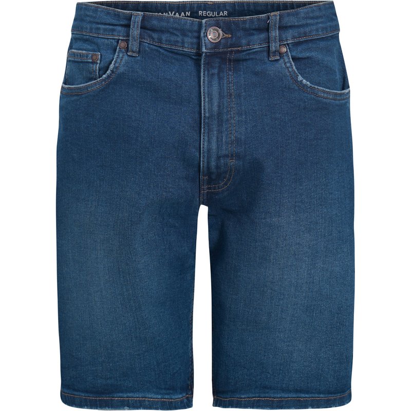 Herren Regular Jeansshorts in Denim-Optik