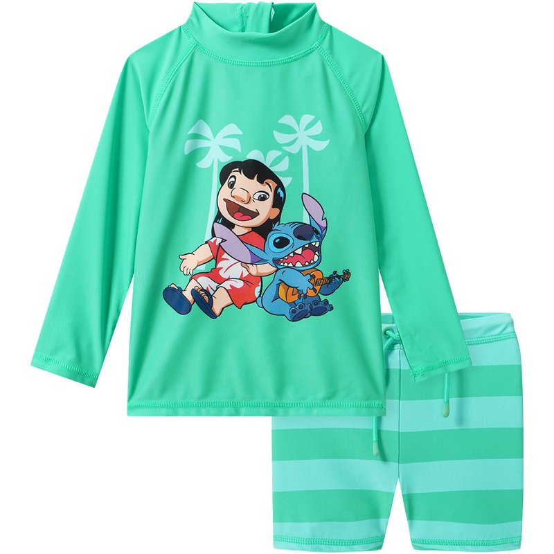Disney Stitch UV-Set aus Badeshirt und Hose