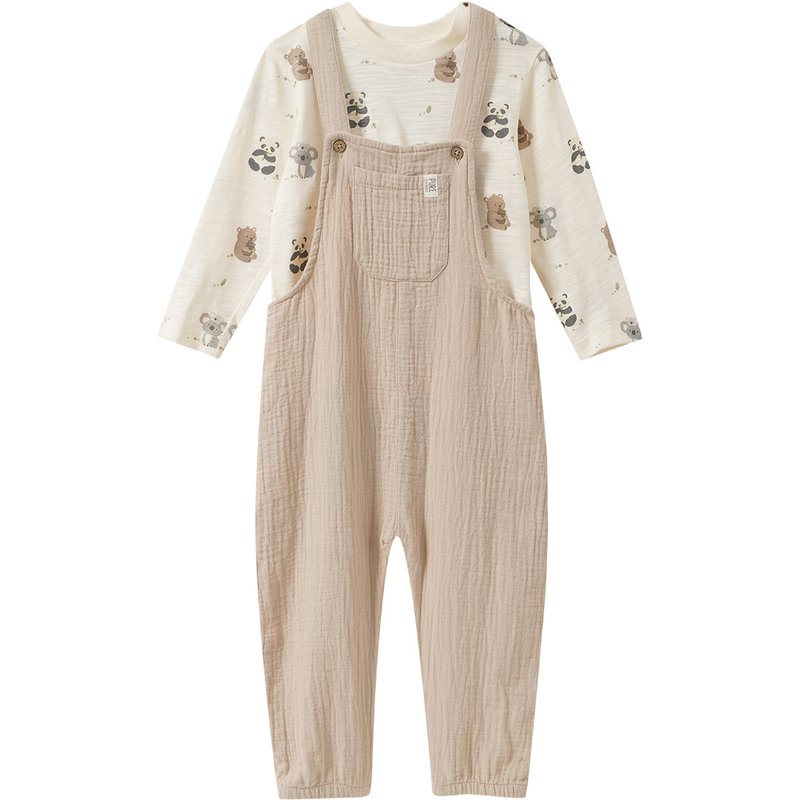 Baby Set mit Latzhose und Langarmshirt