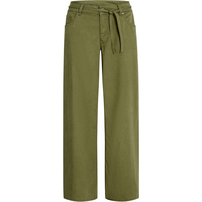 Damen Leinen-Hose mit Wide-Leg