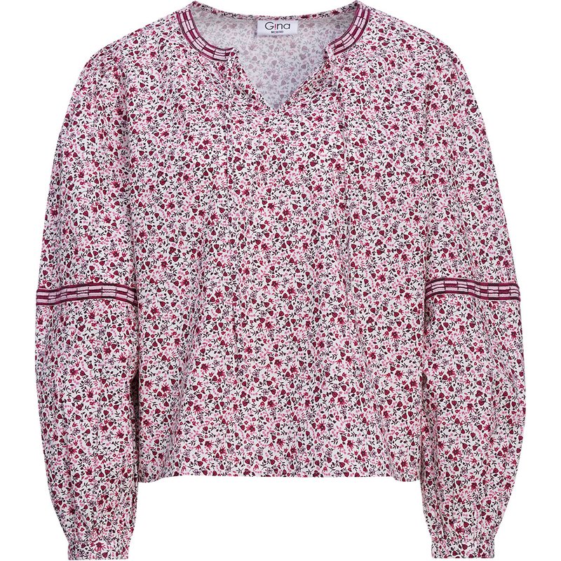 Damen Bluse im Millefleur-Dessin
