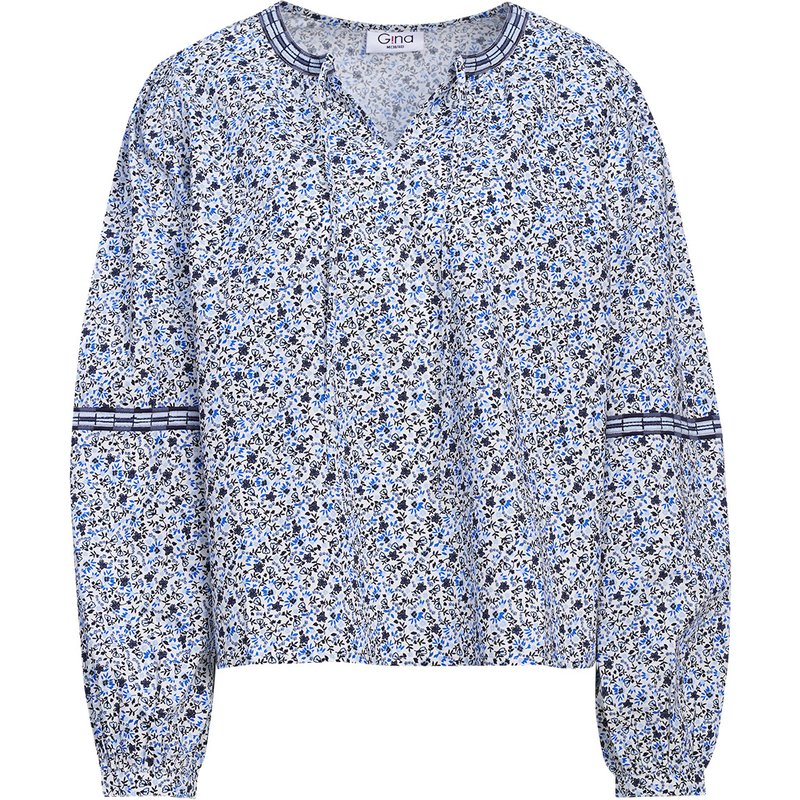 Damen Bluse im Millefleur-Dessin