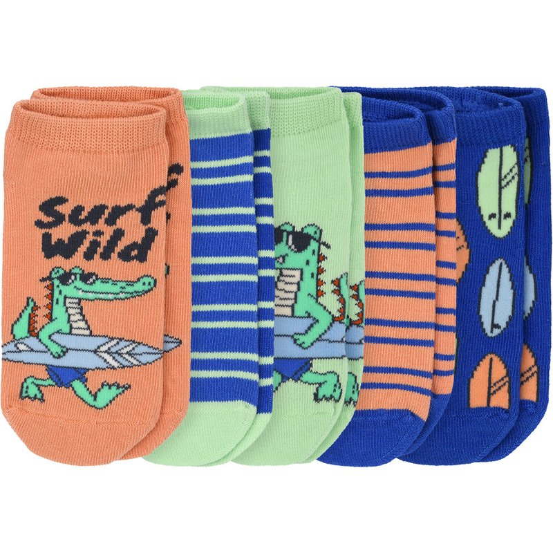 5 Paar Jungen Sneaker-Socken im Set