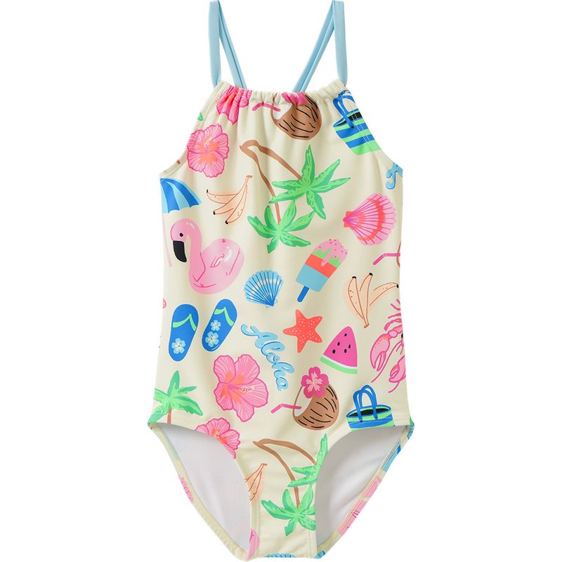 Mädchen Badeanzug mit sommerlichen Motiven