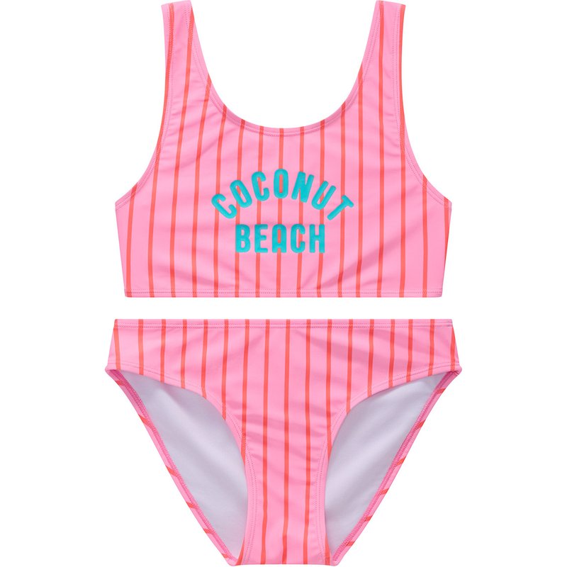 Mädchen Bikini mit Streifen