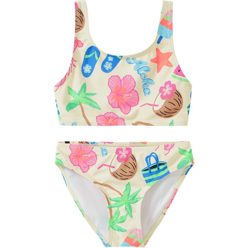 Mädchen Bikini mit sommerlichen Motiven