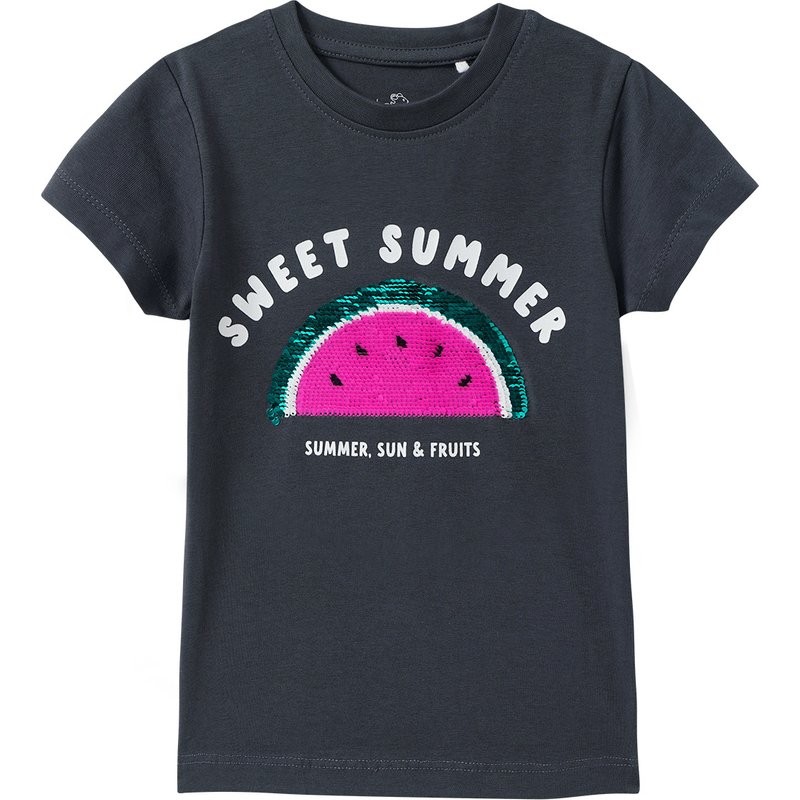Mädchen T-Shirt mit Wendepailletten