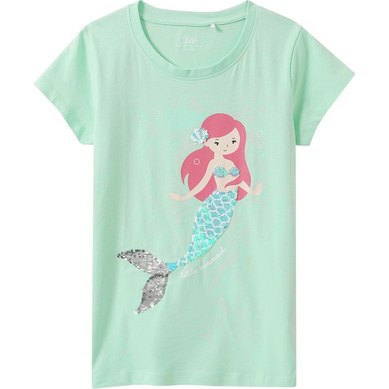 Mädchen T-Shirt mit Wendepailletten
