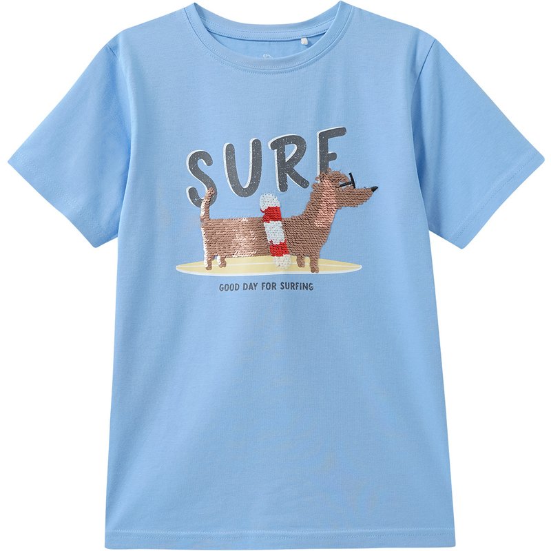 Kinder T-Shirt mit Wendepailletten