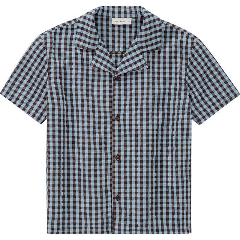 Jungen Seersucker Hemd mit Karo-Muster