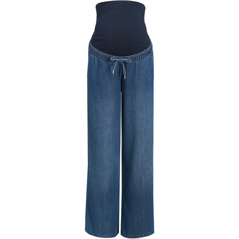 Damen Umstands-Jeans im Wide-Leg Design