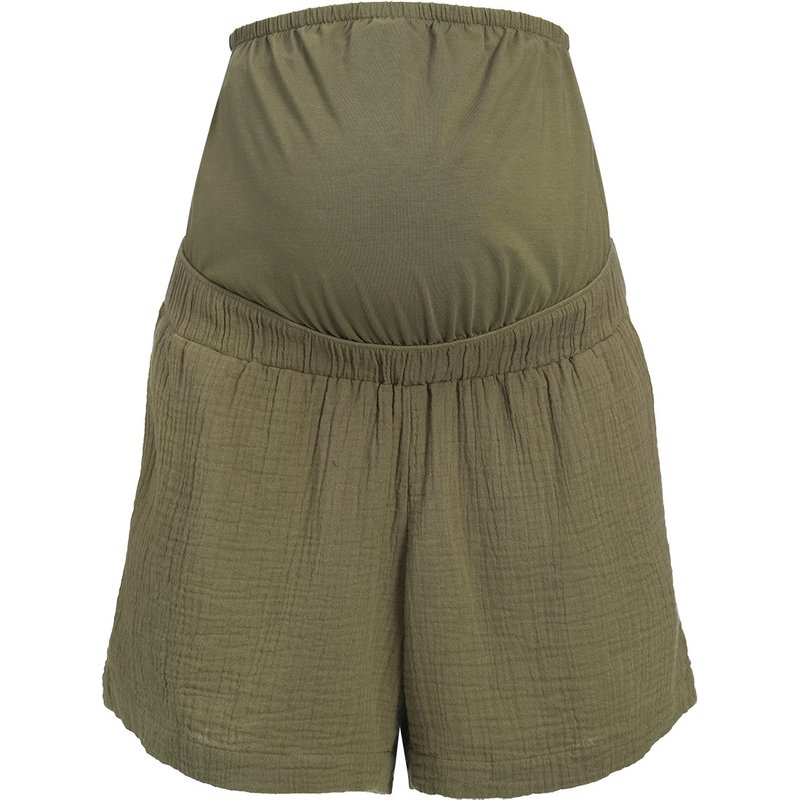 Damen Umstands-Shorts aus Musselin