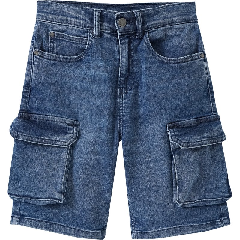 Jungen Jeansshorts im Cargo-Style