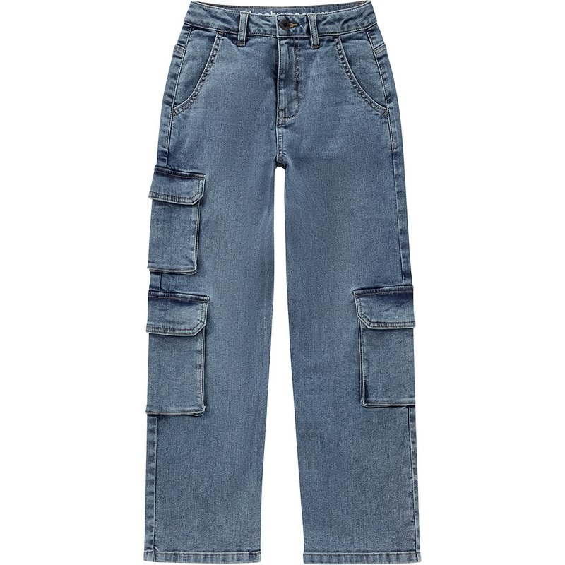 Jungen Cargo-Jeans mit verstellbarem Bund