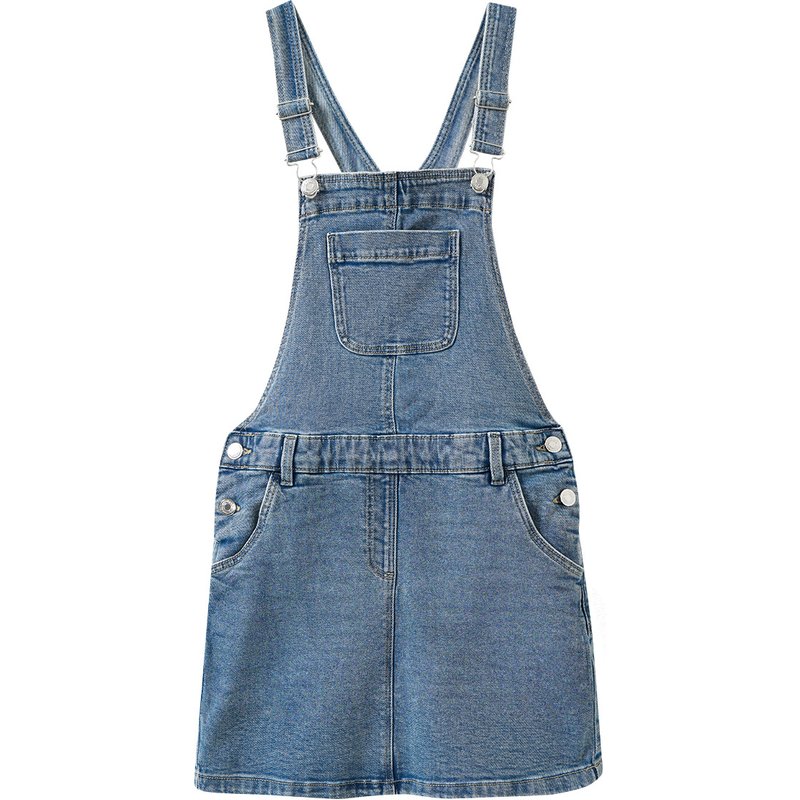 Mädchen Latzkleid in Denim-Look