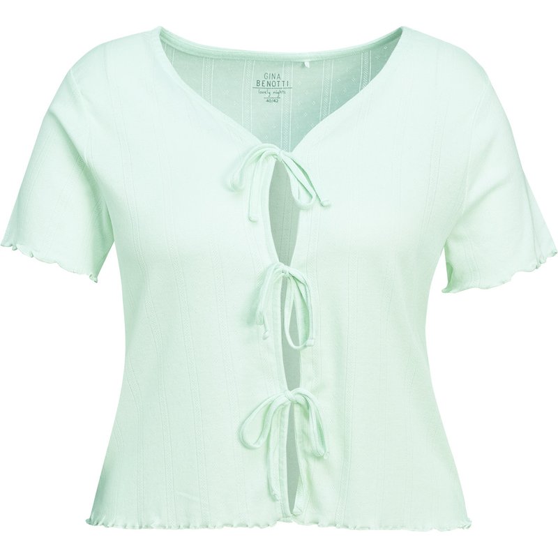 Damen Schlafshirt mit Bindebändern