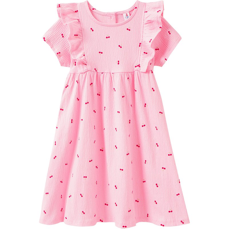Mädchen Kleid mit Krepp-Struktur