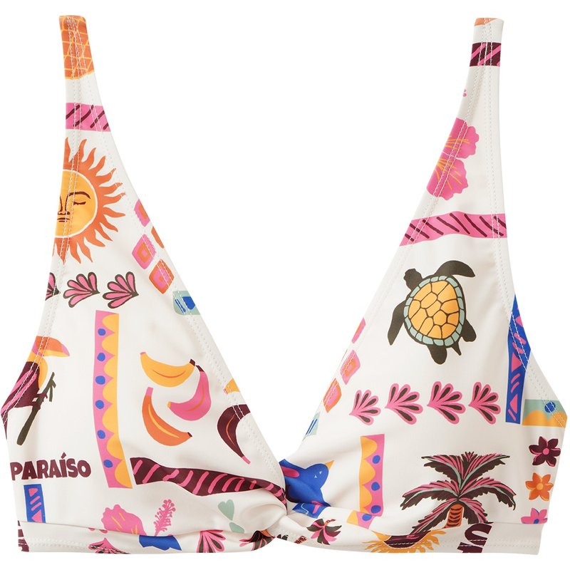 Damen Bikinioberteil mit Allover-Print