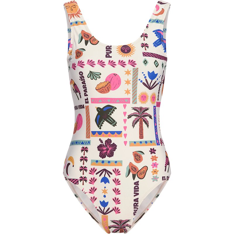 Damen Badeanzug mit Allover-Print