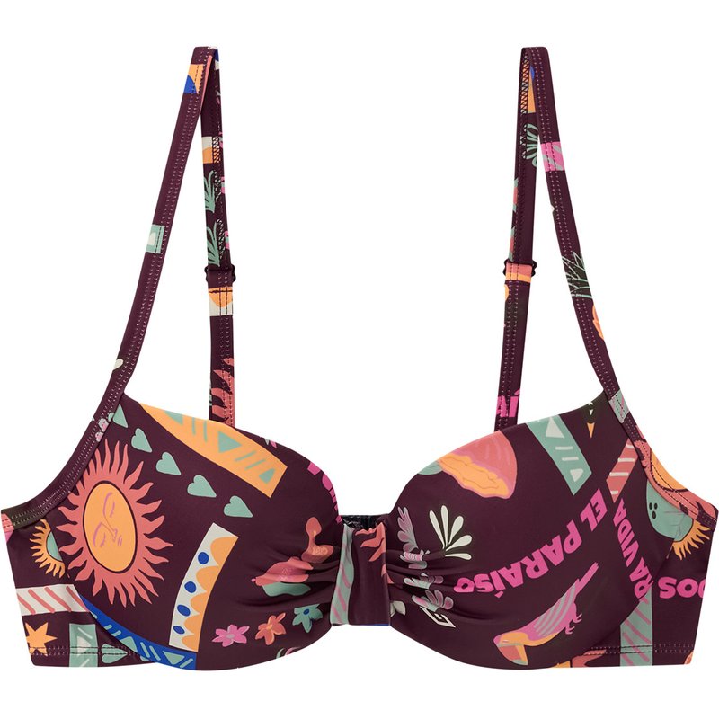 Damen Bikinioberteil mit Allover-Print