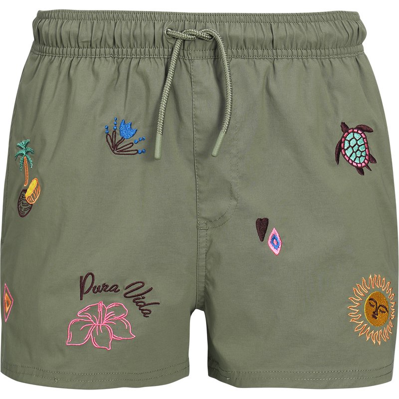 Herren Badeshorts mit Stickerei
