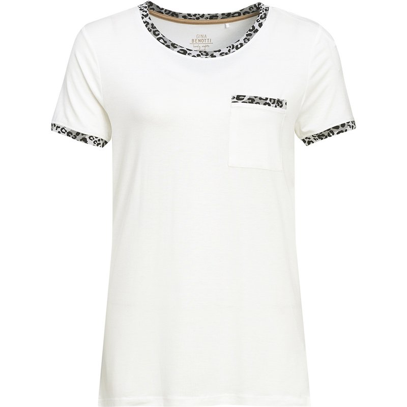 Damen Schlafshirt mit Leo-Details