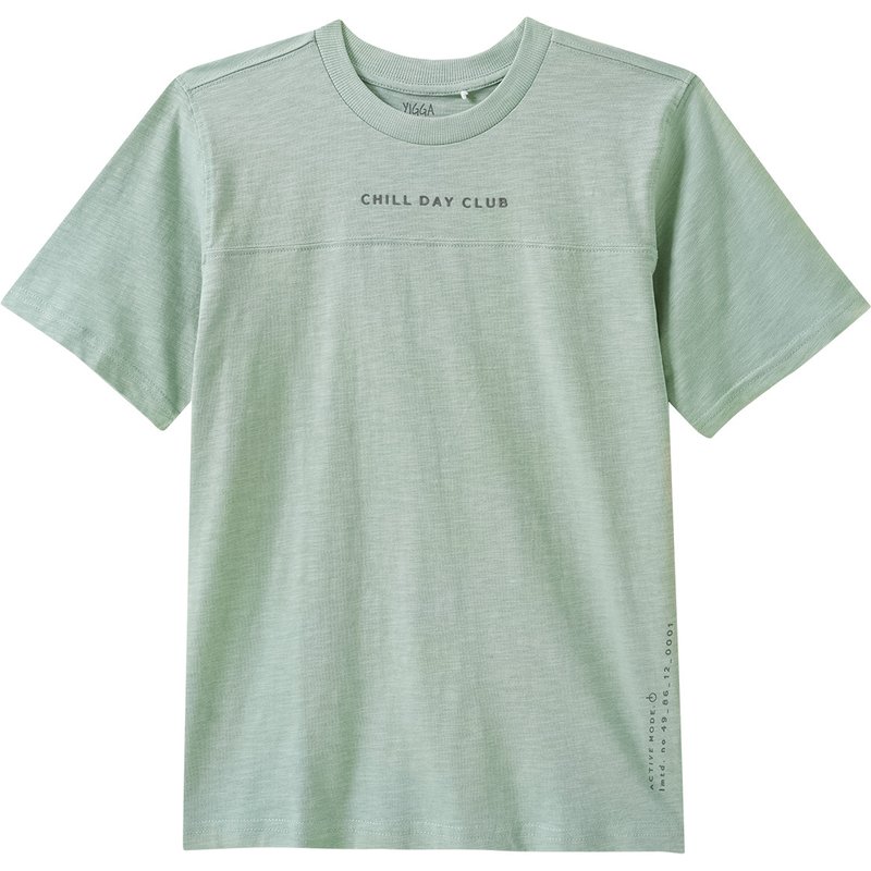 Jungen T-Shirt mit gummiertem Schriftzug