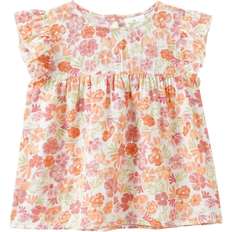Mädchen Musselinbluse mit Flügelärmeln