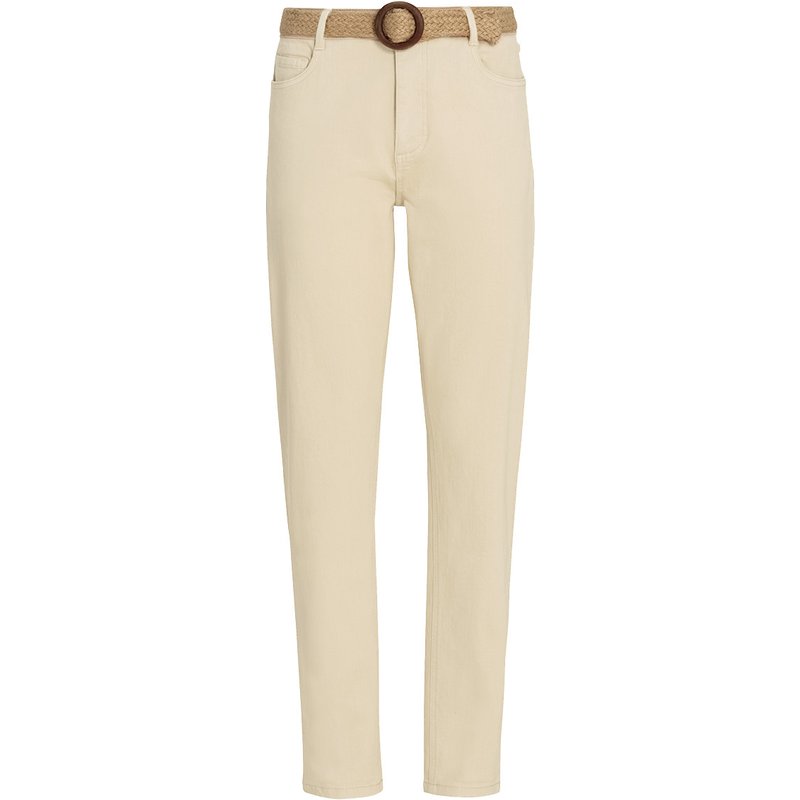 Damen Mom-Jeans mit Gürtel
