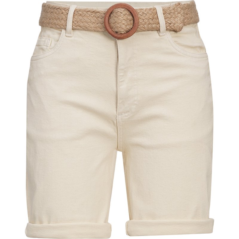 Damen Jeansshorts mit Gürtel