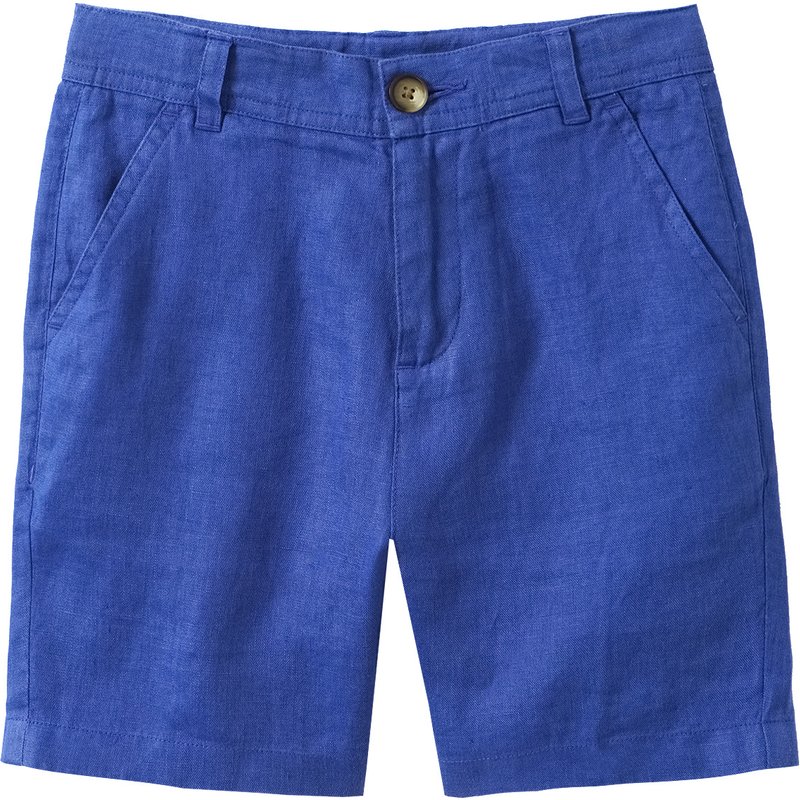 Jungen Leinen-Shorts in Unifarben