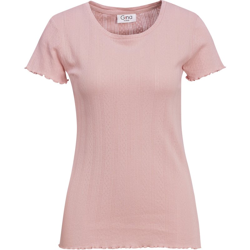 Damen T-Shirt mit Ajours-Muster
