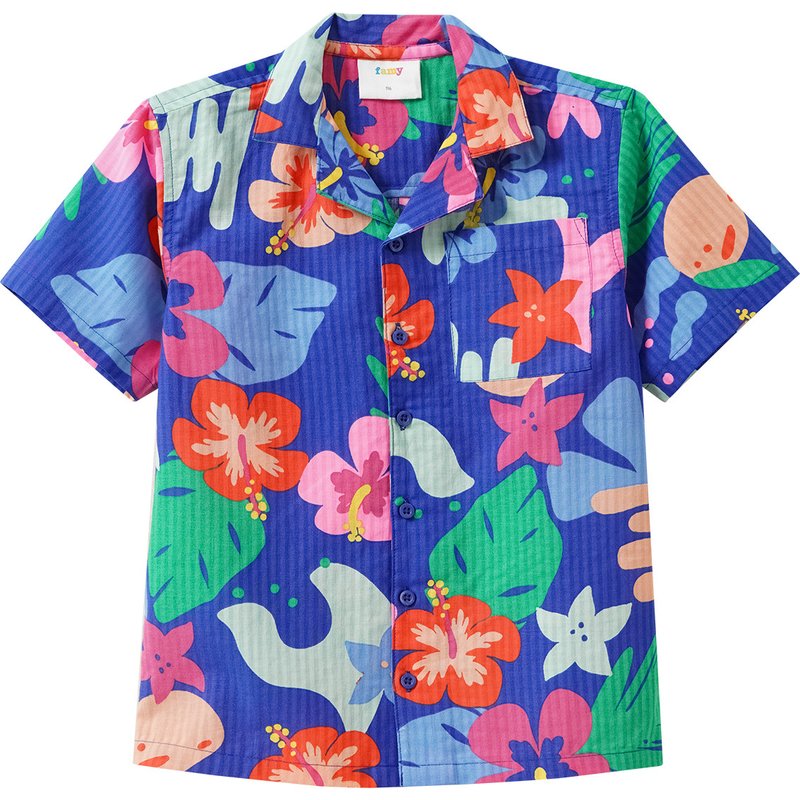 Jungen Hemd im Tropical-Look