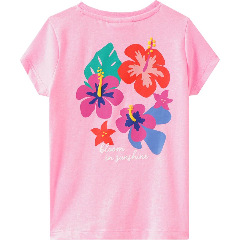 Mädchen T-Shirt mit Rücken-Print