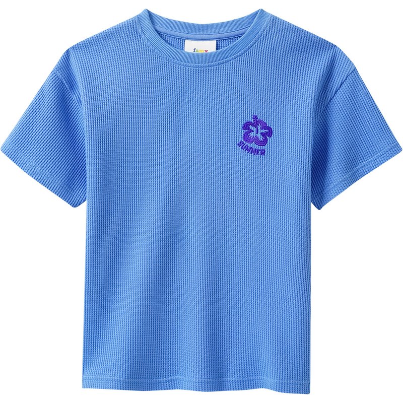 Jungen T-Shirt mit Waffelstruktur
