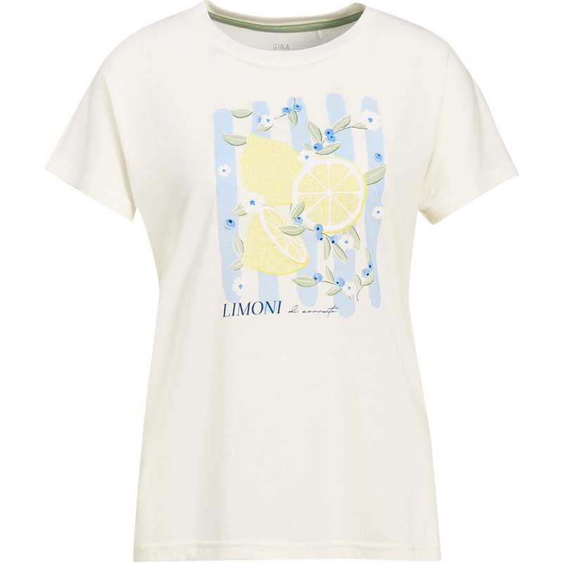 Damen Schlafshirt mit Zitronen-Print