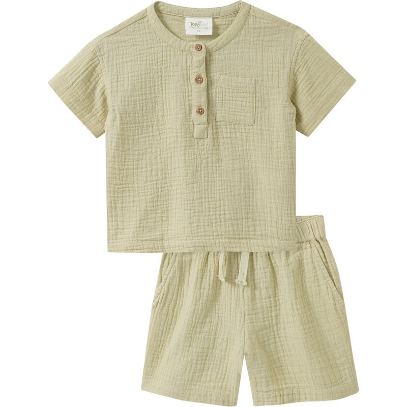 Baby Musselin-Set mit Shirt und Shorts