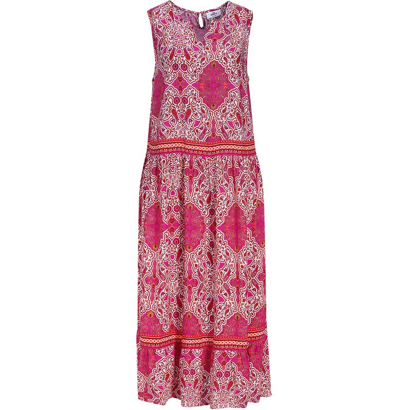 Damen Maxikleid mit Allover-Muster