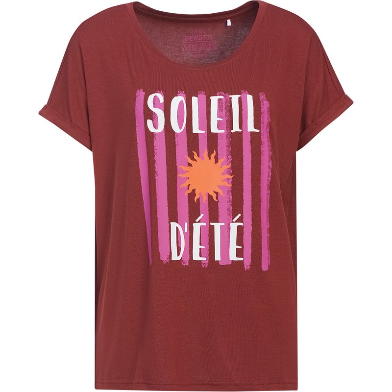 Damen T-Shirt mit Message-Print
