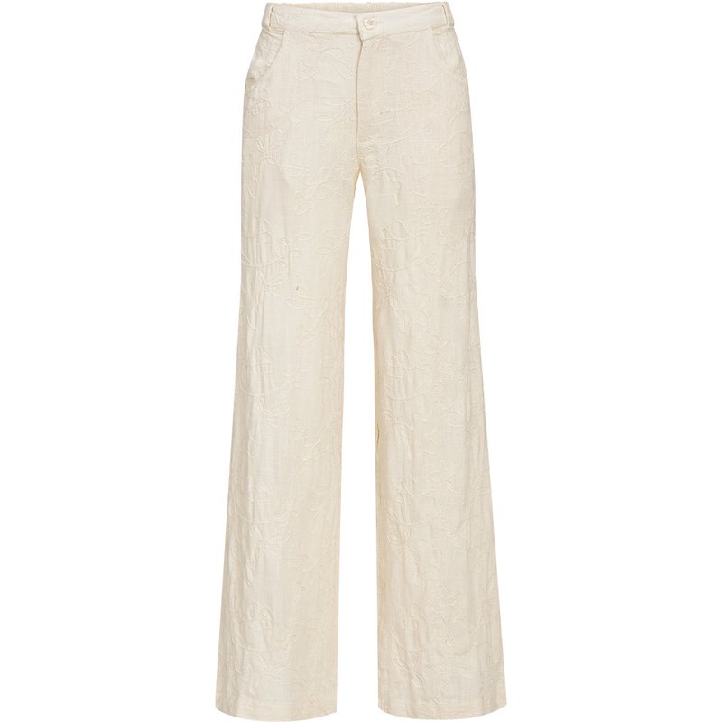 Damen Hose mit Stickerei