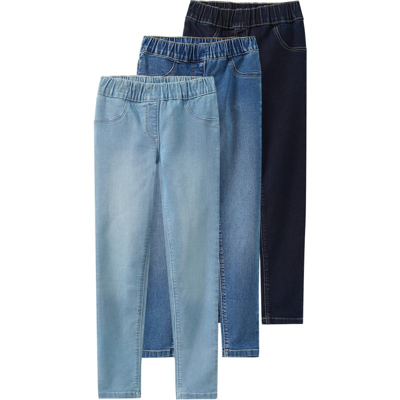 3 Mädchen Jeggings mit Stretch-Bund