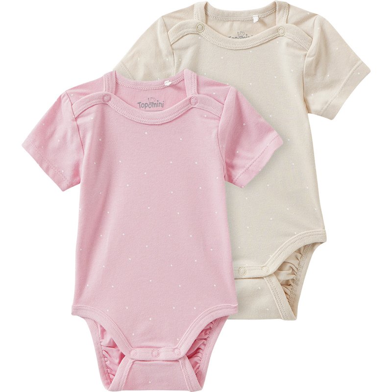 2 Baby Bodys mit Punkten