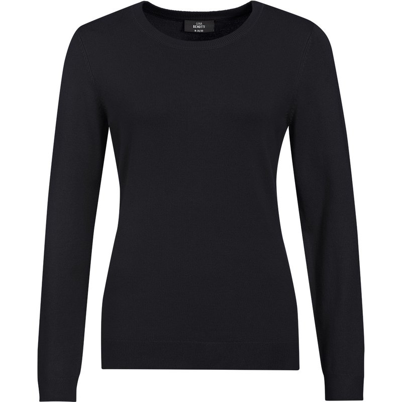 Damen Feinstrickpullover Rundhalsausschnitt