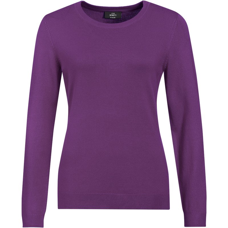 Damen Feinstrickpullover Rundhalsausschnitt