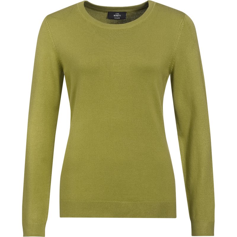 Damen Feinstrickpullover Rundhalsausschnitt