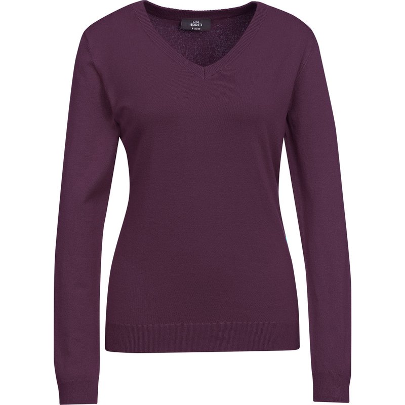 Damen Feinstrickpullover V-Ausschnitt