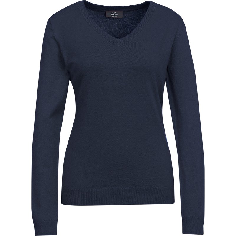 Damen Feinstrickpullover V-Ausschnitt