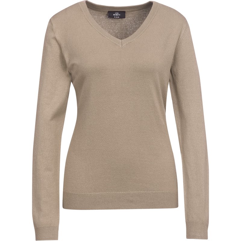 Damen Feinstrickpullover V-Ausschnitt